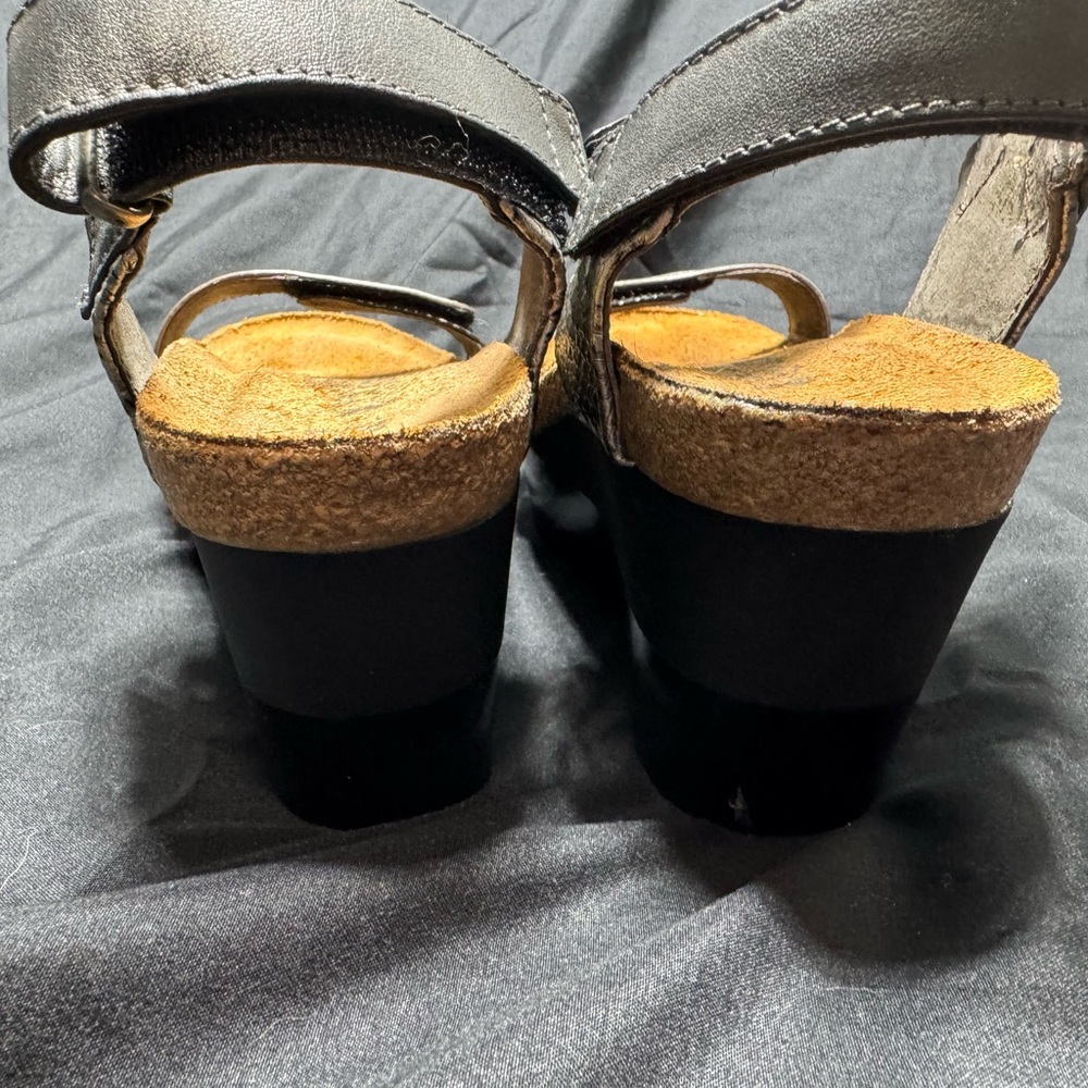 Naot Women's Sandals in Black and Silver - Picture 4 of 4